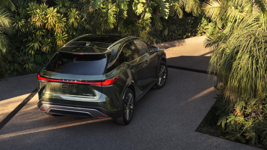 A dark green 2026 Lexus RX SUV