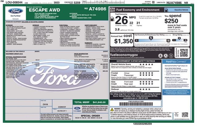 2022 Ford Escape Titanium