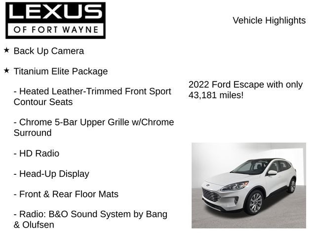2022 Ford Escape Titanium