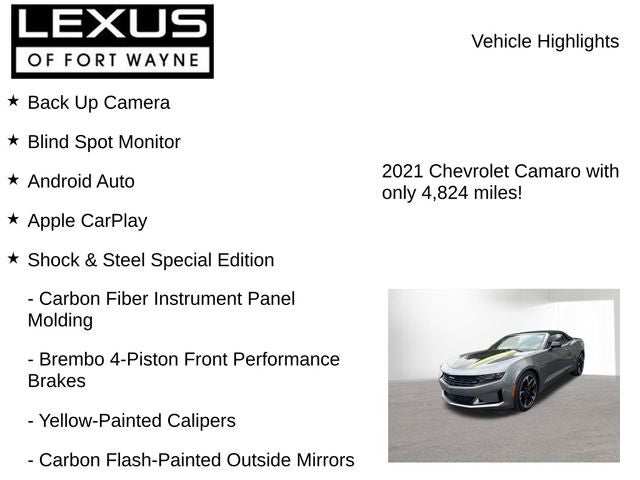 2021 Chevrolet Camaro 2LT 2LT