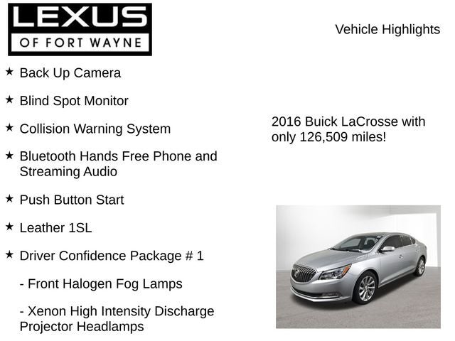 2016 Buick LaCrosse Leather Group