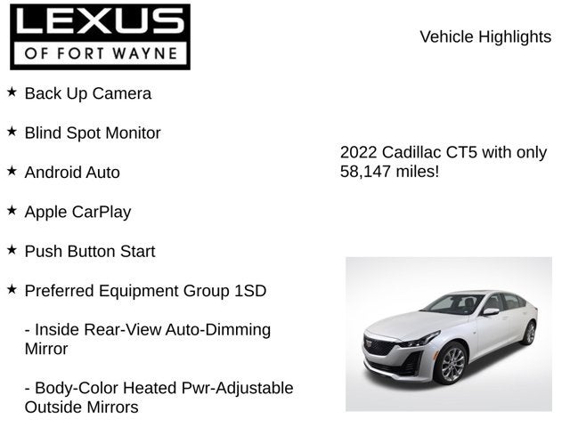 2022 Cadillac CT5 Premium Luxury