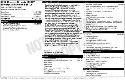 2016 Chevrolet Silverado 1500 LT LT1