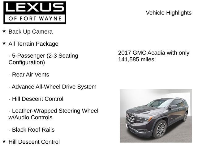 2017 GMC Acadia SLT-1