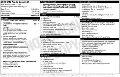 2021 GMC Acadia Denali