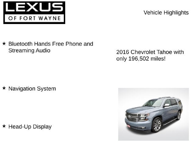 2016 Chevrolet Tahoe LTZ