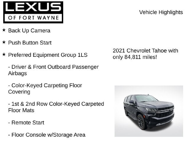 2021 Chevrolet Tahoe LS