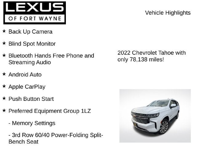2022 Chevrolet Tahoe Premier