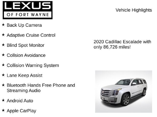 2020 Cadillac Escalade Premium Luxury
