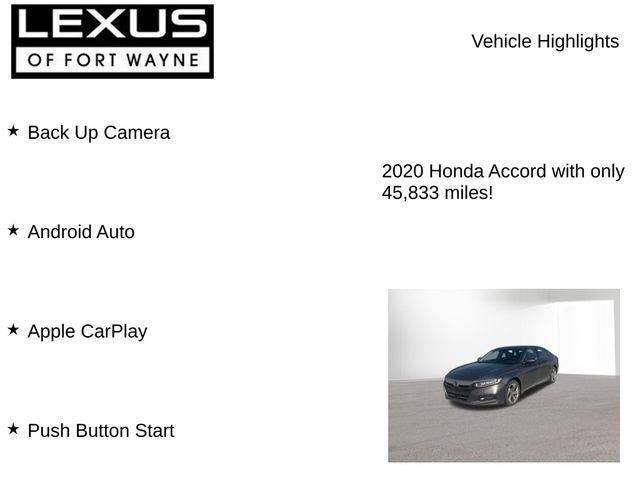 2020 Honda Accord EX-L