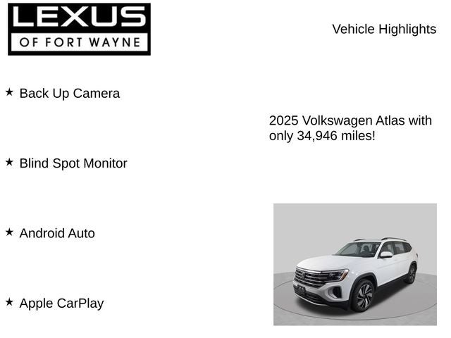 2025 Volkswagen Atlas 2.0T SE w/Technology