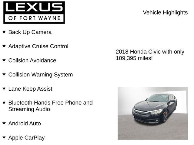 2018 Honda Civic EX-T w/Honda Sensing