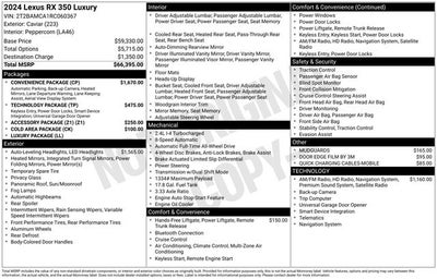 2024 Lexus RX 350 Luxury