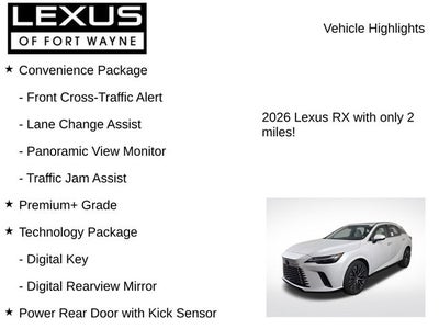 2026 Lexus RX PREMIUM PLUS
