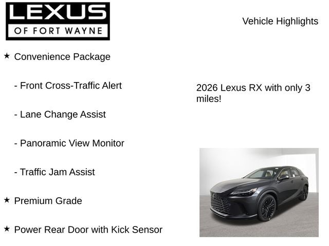 2026 Lexus RX PREMIUM