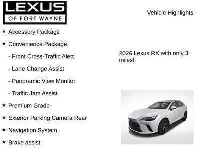 2026 Lexus RX PREMIUM