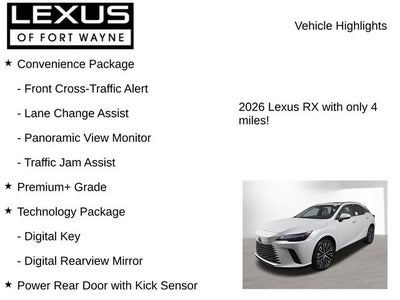 2026 Lexus RX 350 Premium+
