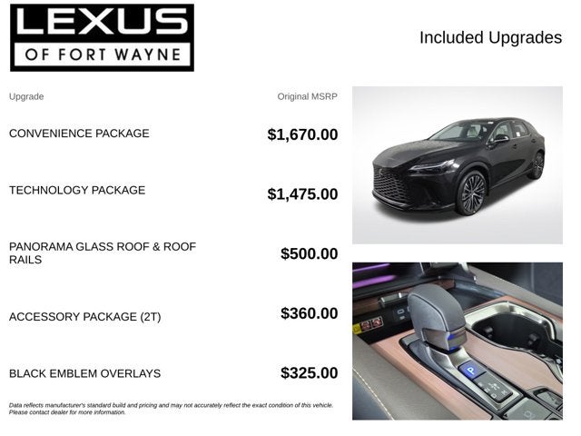 2026 Lexus RX PREMIUM PLUS