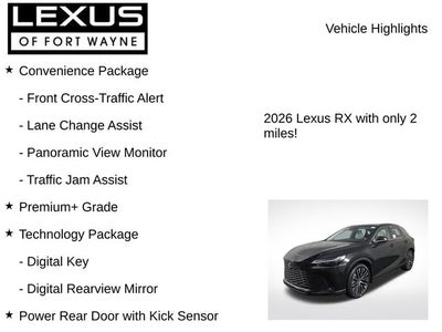 2026 Lexus RX PREMIUM PLUS