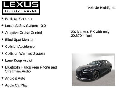 2023 Lexus RX F SPORT HANDLING AWD