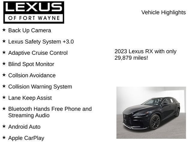 2023 Lexus RX F SPORT HANDLING AWD