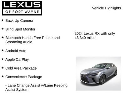 2024 Lexus RX LUXURY