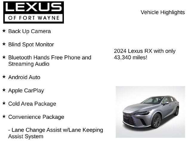 2024 Lexus RX LUXURY