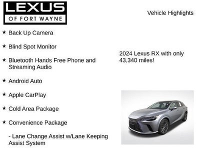 2024 Lexus RX LUXURY