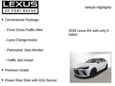 2026 Lexus RX PREMIUM