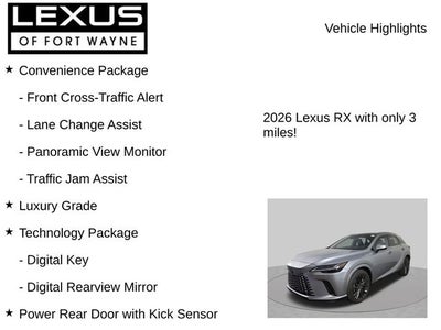 2026 Lexus RX LUXURY