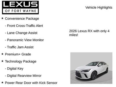 2026 Lexus RX PREMIUM PLUS