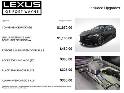 2026 Lexus RX F SPORT HANDLING AWD