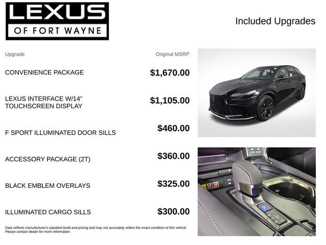 2026 Lexus RX F SPORT HANDLING AWD
