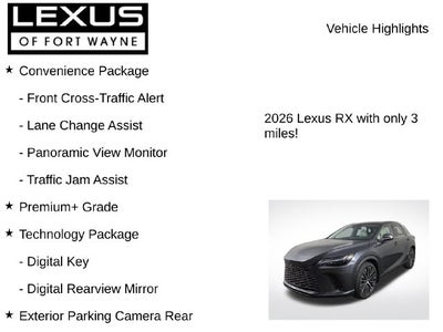 2026 Lexus RX 350h Premium+