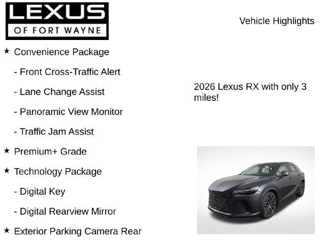 2026 Lexus RX 350h Premium+