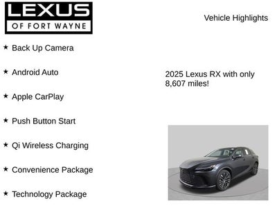 2025 Lexus RX 350h Premium Plus