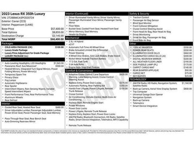 2023 Lexus RX LUXURY