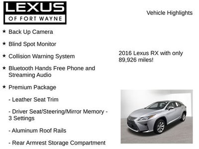 2016 Lexus RX 350 F Sport