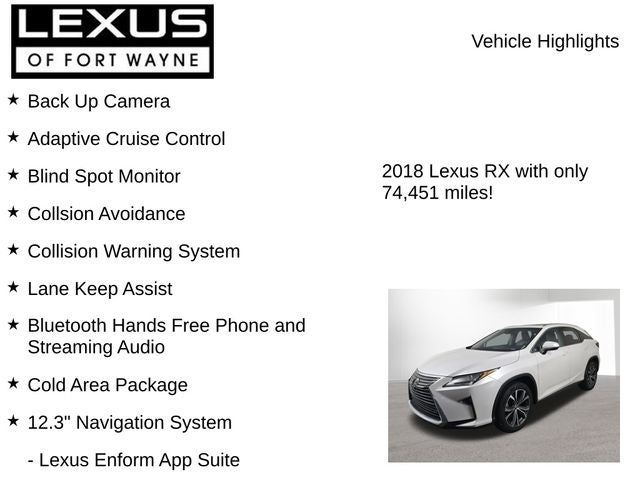 2018 Lexus RX 350