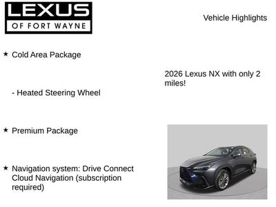 2026 Lexus NX PREMIUM