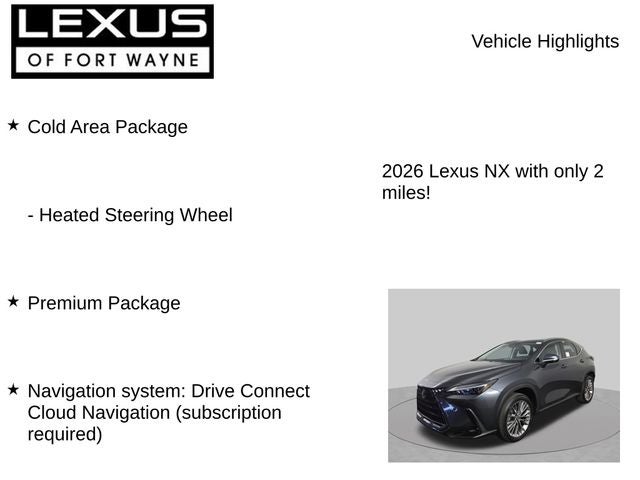2026 Lexus NX PREMIUM