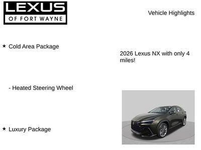 2026 Lexus NX LUXURY AWD