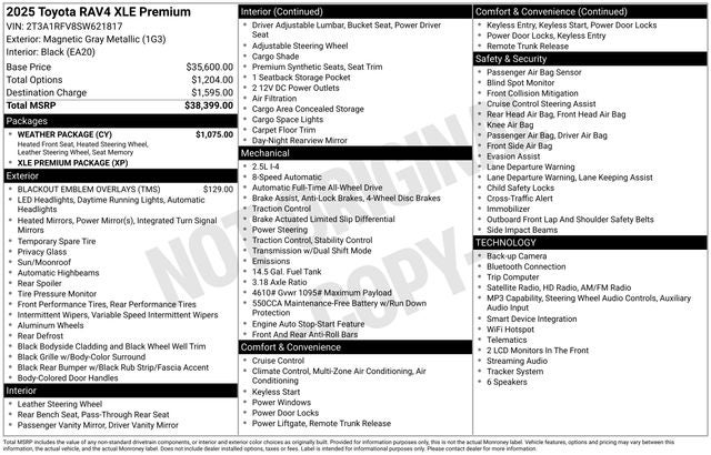 2025 Toyota RAV4 XLE Premium