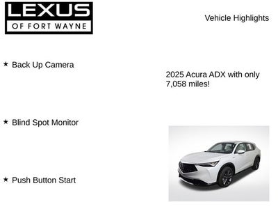 2025 Acura ADX A-Spec Package
