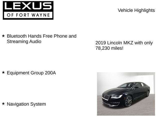 2019 Lincoln MKZ Reserve