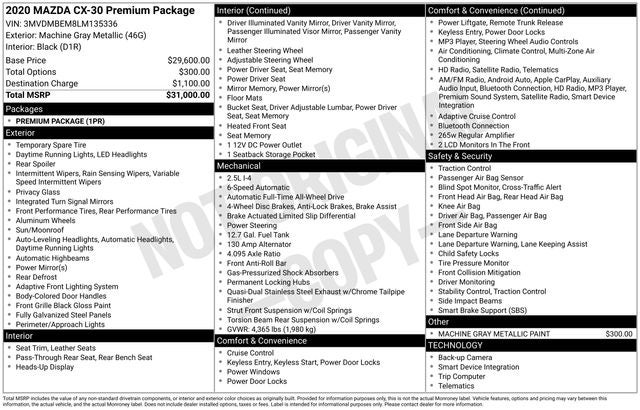 2020 Mazda Mazda CX-30 Premium