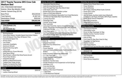 2017 Toyota Tacoma SR5 V6