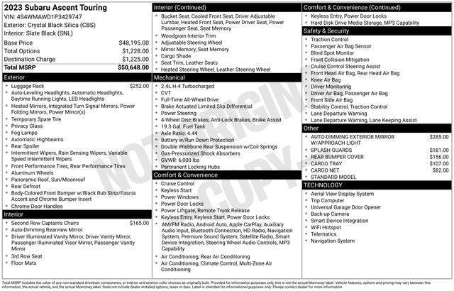 2023 Subaru Ascent Touring