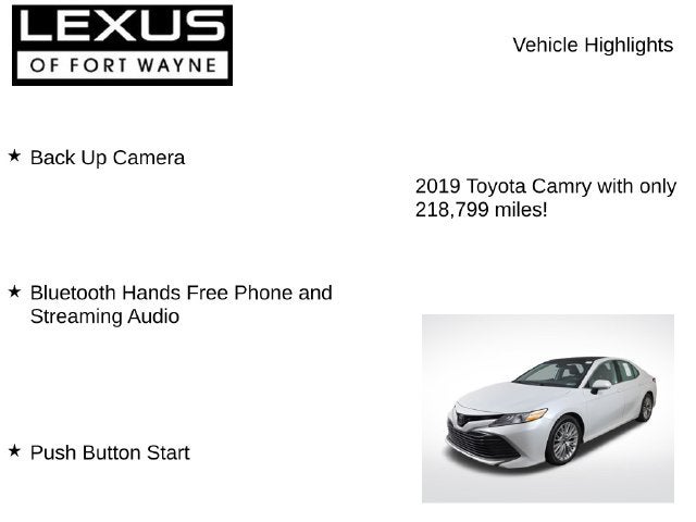 2019 Toyota Camry LE