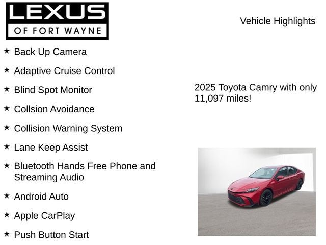 2025 Toyota Camry SE